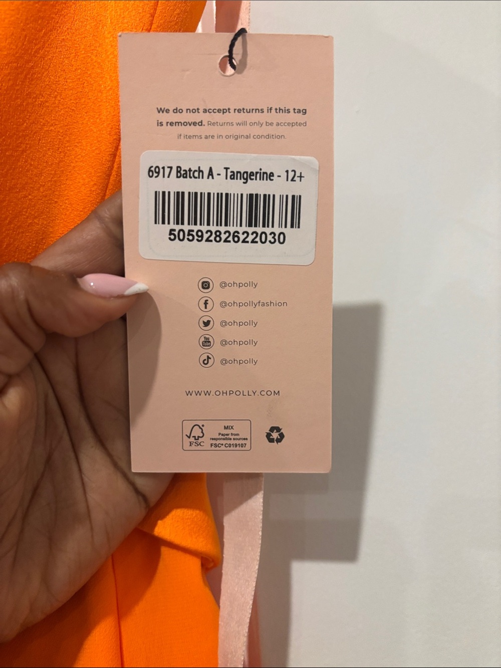 Oh Polly Corset Frill Skirt Maxi Dress in Tangerine - 8 - Picture 2 of 6